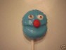 271sp Blue Furry Monster Face Chocolate or Hard Candy Mold